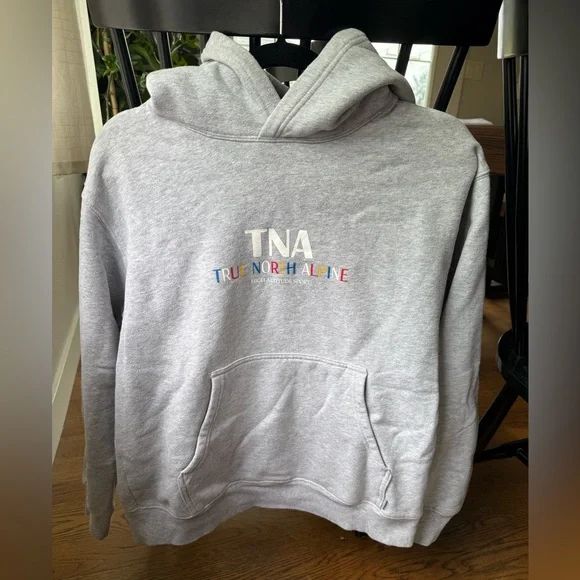 TNA Tops Tna Cozyaf Perfect Hoodie Heather Ice Grey Size